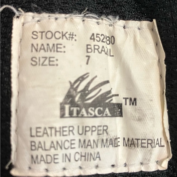 Itasca Brown Lace Up Hiking Outdoor Rugged Boots Size 7 - Picture 3 of 8